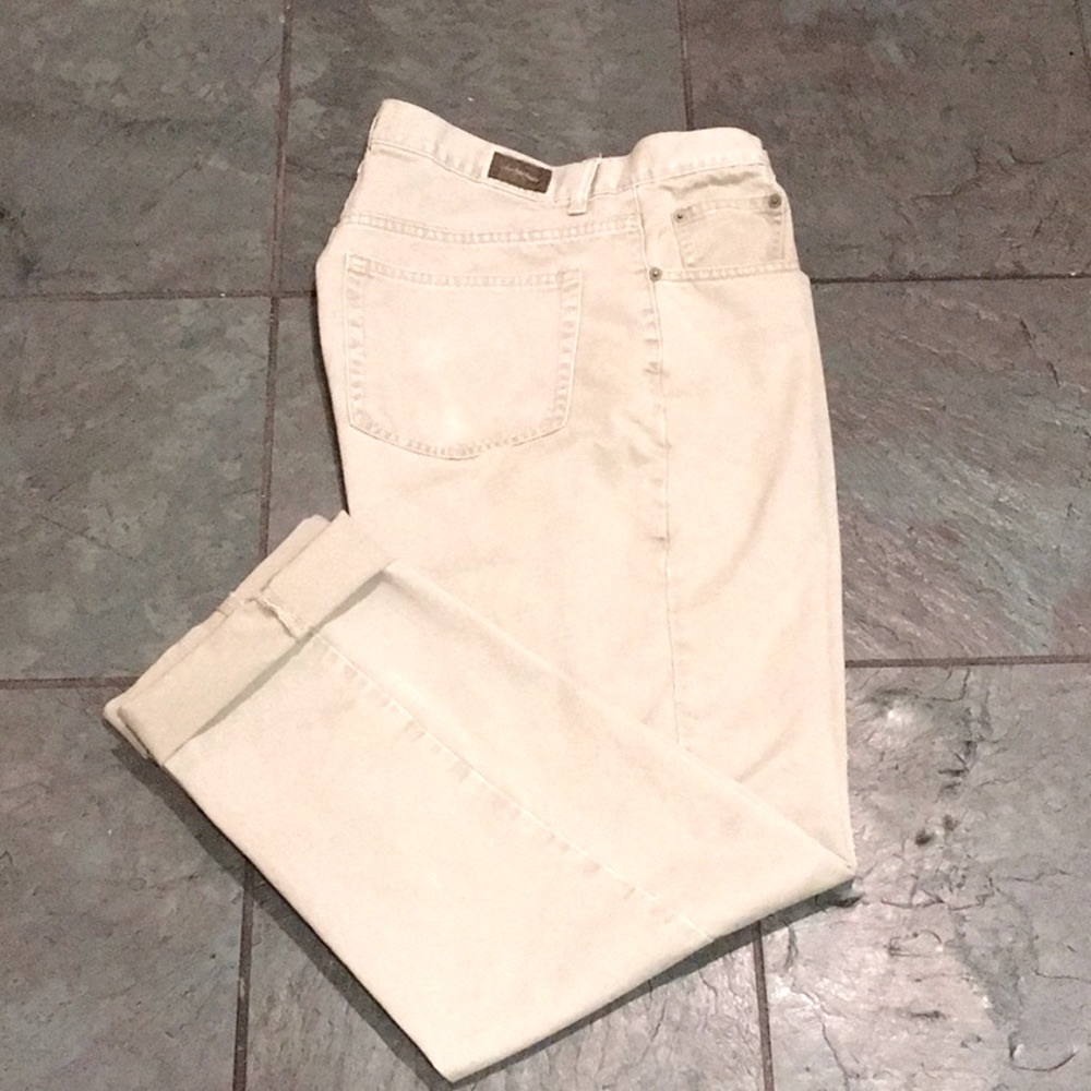 Calvin Klein Khakis. Stone washed cotton, easy fit
